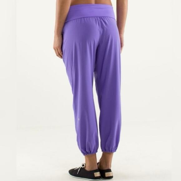 LULULEMON OM PANTS POWER PURPLE SIZE 6 - Picture 2 of 7